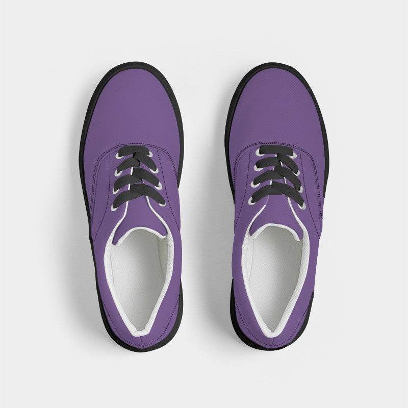 Medium Purple Women's Canvas Sneakers (MPU3-ME-ME) - Top