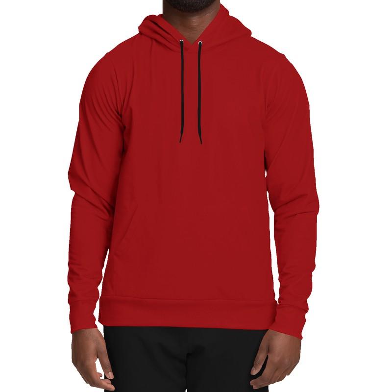 Medium Red Hoodie (C0M100Y100K45) - Man Front