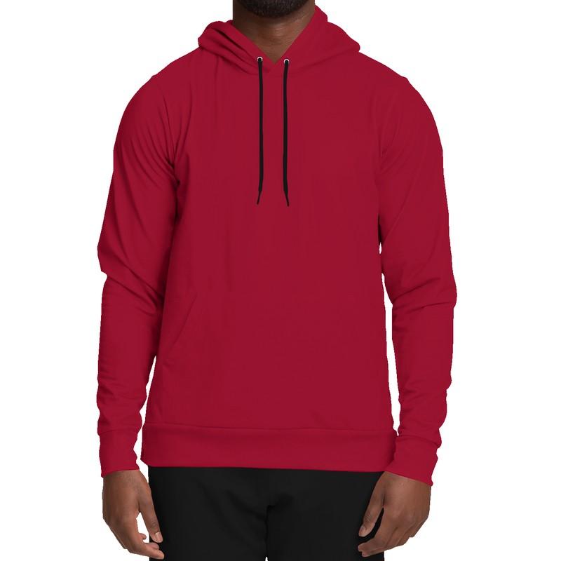 Medium Red Hoodie (C0M100Y75K45) - Man Front