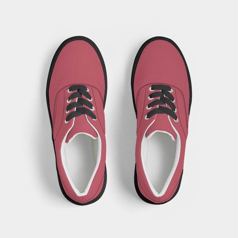 Medium Red Men's Canvas Sneakers (RPI2-ME-ME) - Top
