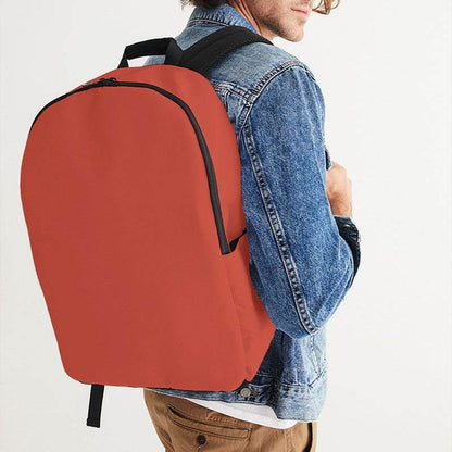 Medium Red Waterproof Backpack (R-ME-ME) - Man CloseUp