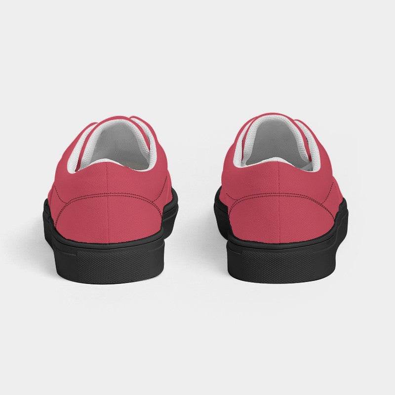 Medium Red Women's Canvas Sneakers (RPI2-ME-ME) - Back