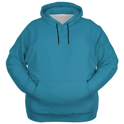 Medium Shaded Cyan Hoodie (C60M0Y0K45) - Ghost Front PLUS