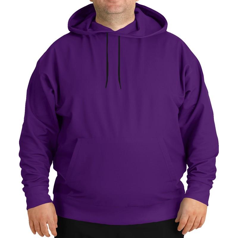 Medium Violet Hoodie (C75M100Y0K45) - Man Front PLUS