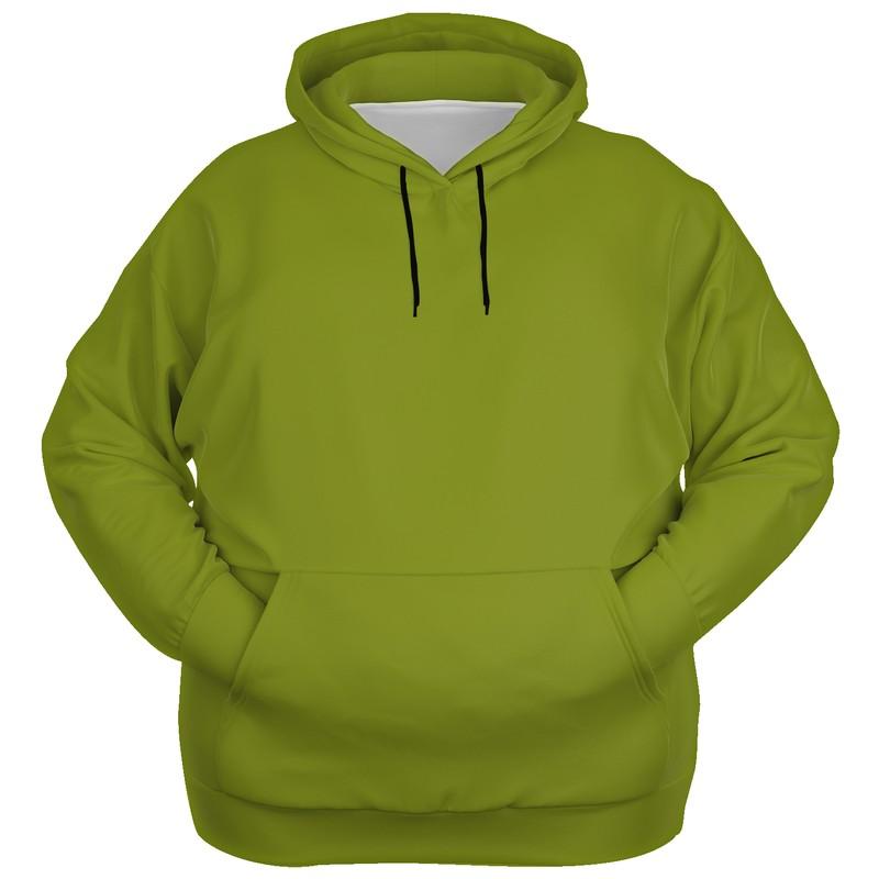 Medium Warm Green Hoodie (C25M0Y100K45) - Ghost Front PLUS