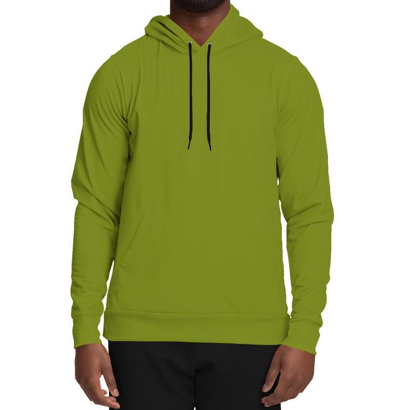 Medium Warm Green Hoodie (C25M0Y100K45) - Man Front