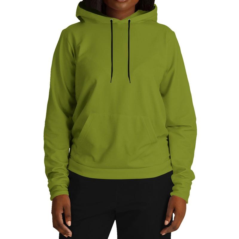 Medium Warm Green Hoodie (C25M0Y100K45) - Woman Front