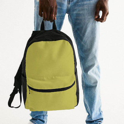 Medium Yellow Canvas Backpack (LY2-ME-ME) - Man Holding