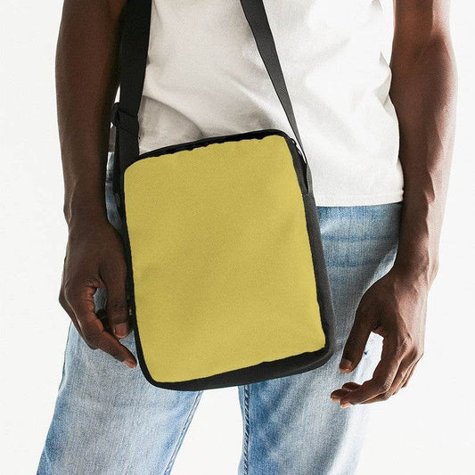 Medium Yellow Messenger Pouch (LY3-ME-ME) - Man Front CloseUp