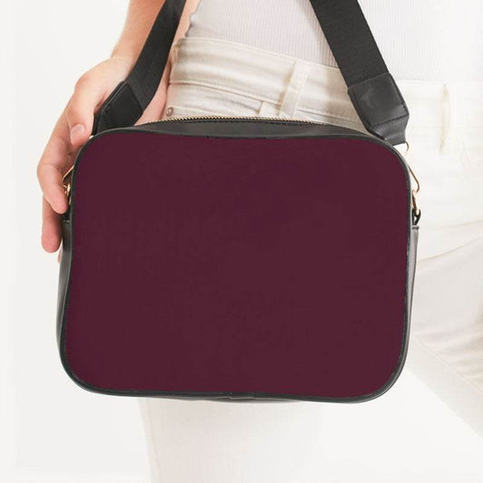 Merlot Crossbody Bag (PI-FM-DA) - Woman Front CloseUp