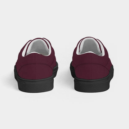Merlot Women's Canvas Sneakers (PI-FM-DA) - Back