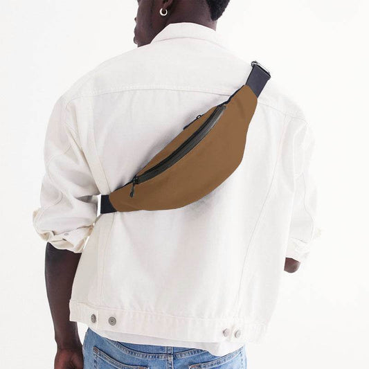 Metallic Bronze Belt Bag (O-MU-MD) - Man Back
