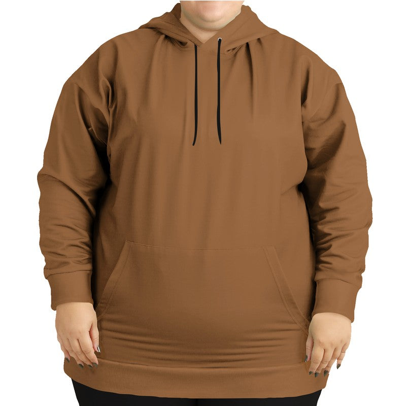 Metallic Bronze Hoodie PLUS (O-MU-MD) - Woman Front PLUS