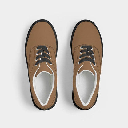 Metallic Bronze Men's Canvas Sneakers (O-MU-MD) - Top
