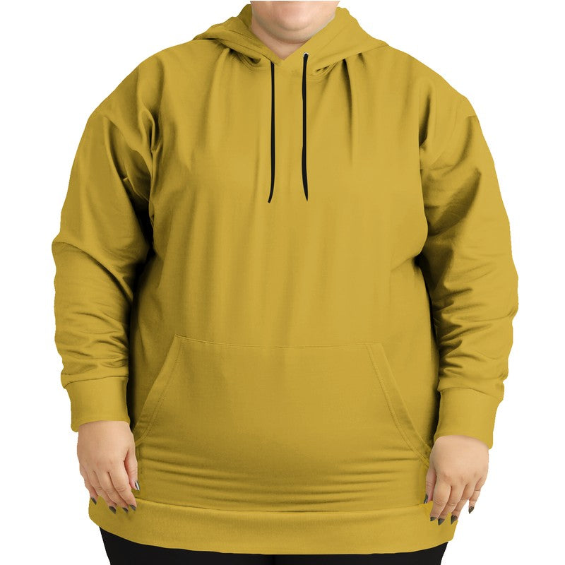 Metallic Gold Hoodie PLUS (Y-CL-DE) - Woman Front PLUS