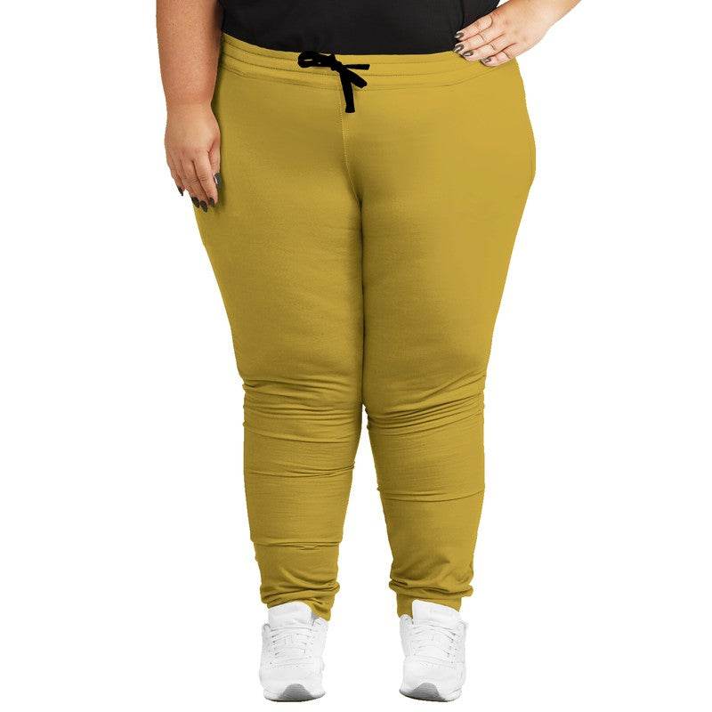 Metallic Gold Joggers PLUS (Y-CL-DE) - Woman Front PLUS
