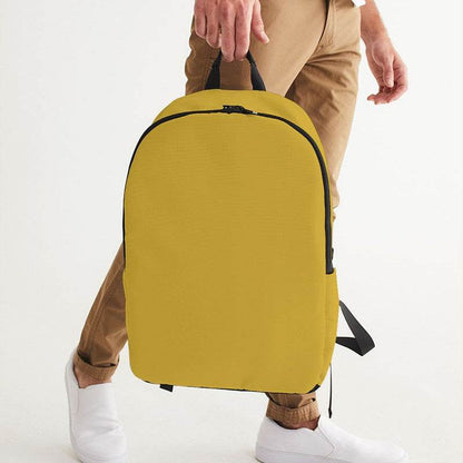 Metallic Gold Waterproof Backpack (Y-CL-DE) - Man Holding CloseUp