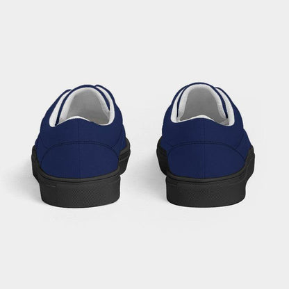 Midnight Blue Women's Canvas Sneakers (I-MU-DA) - Back