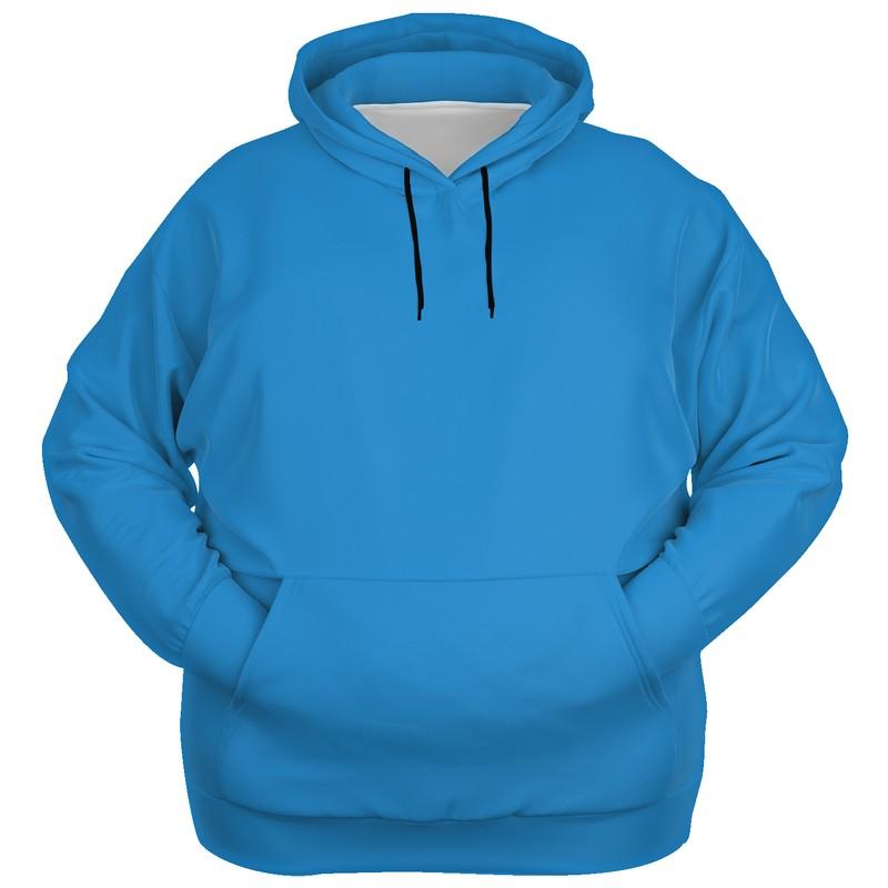 Midtone Blue Hoodie (C80M40Y0K0) - Ghost Front PLUS