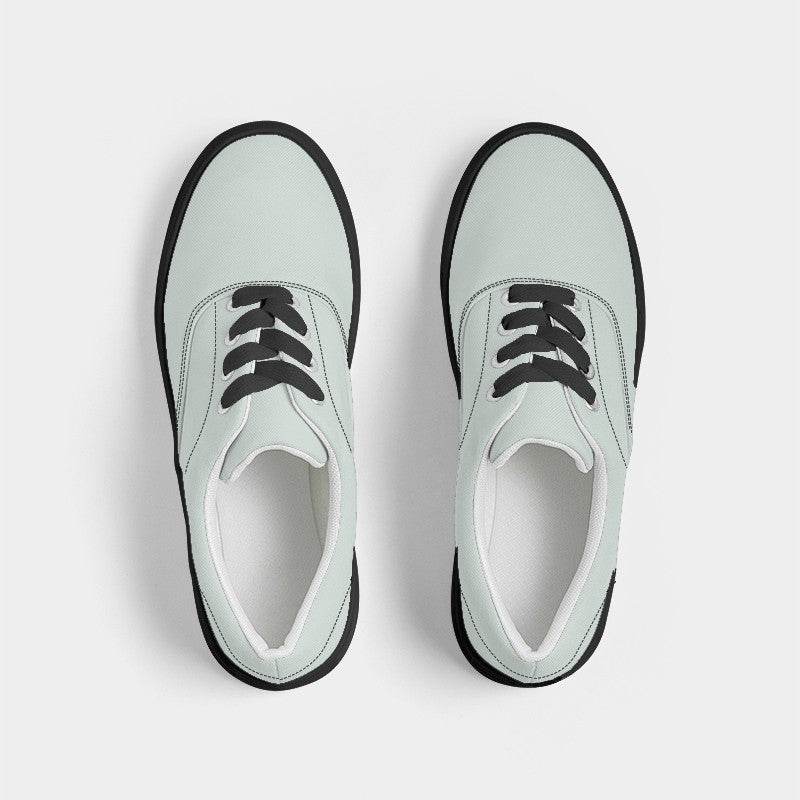 Mint Cream Men's Canvas Sneakers (BGG2-NE-LI) - Top
