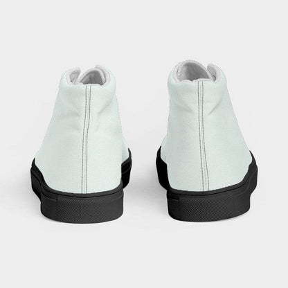 Mint Cream Women's High-Top Canvas Sneakers (BGG2-NE-LI) - Back