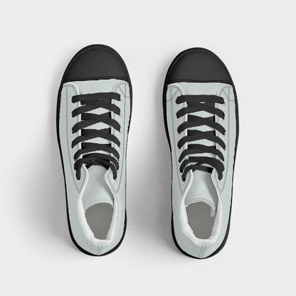 Mint Cream Women's High-Top Canvas Sneakers (BGG2-NE-LI) - Top
