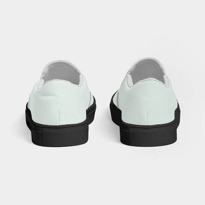 Mint Cream Women's Slip-On Canvas Sneakers (BGG2-NE-LI) - Back