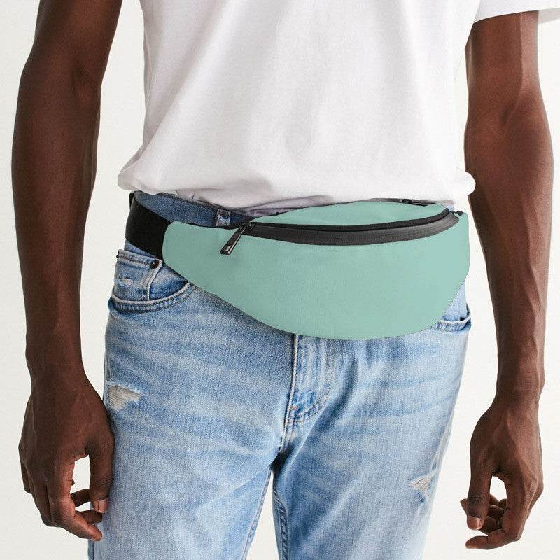 Mint Green Belt Bag (BG-MU-LI) - Man Front CloseUp