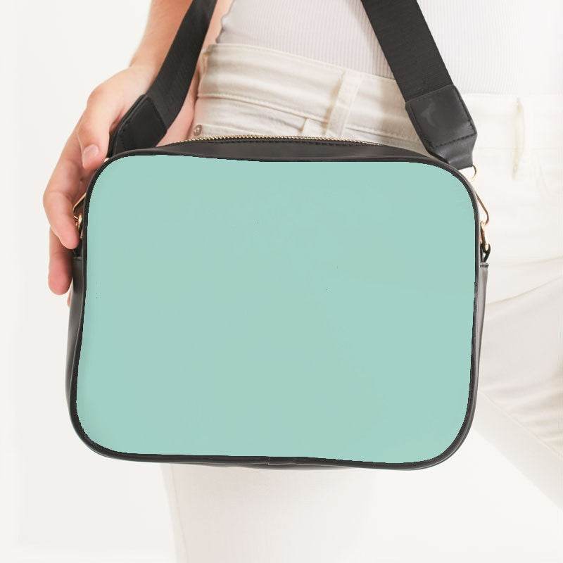 Mint Green Crossbody Bag (BG-MU-LI) - Woman Front CloseUp