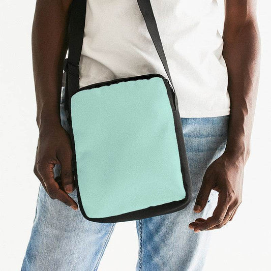 Mint Green Messenger Pouch (BG-MU-LI) - Man Front CloseUp