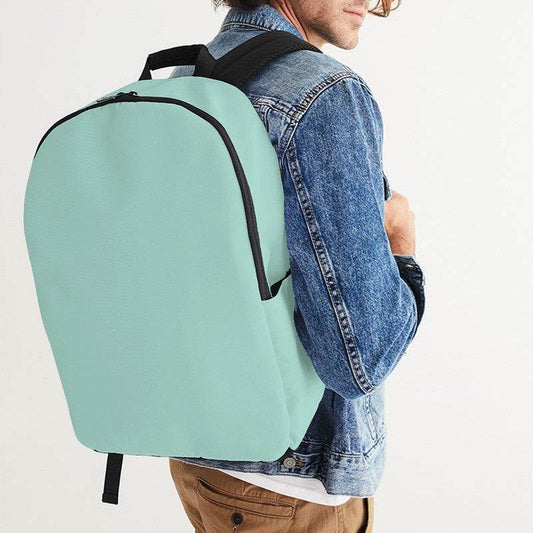Mint Green Waterproof Backpack (BG-MU-LI) - Man CloseUp