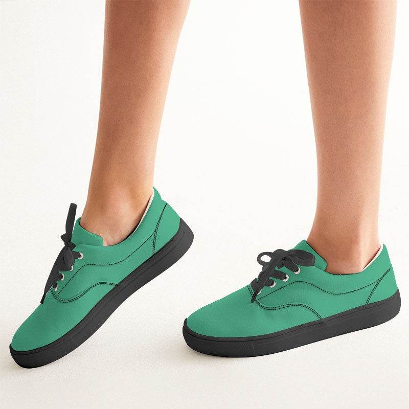 Mint Women's Canvas Sneakers (BGG2-CL-ME) - Woman CloseUp