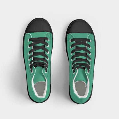 Mint Women's High-Top Canvas Sneakers (BGG2-CL-ME) - Top