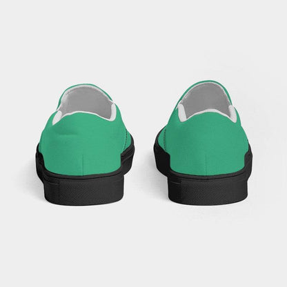 Mint Women's Slip-On Canvas Sneakers (BGG2-CL-ME) - Back