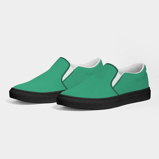 Mint Women's Slip-On Canvas Sneakers (BGG2-CL-ME) - Side 3
