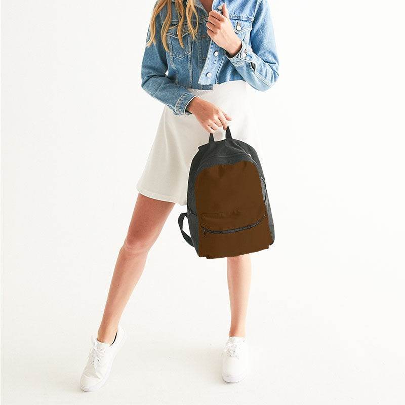 Mocha Canvas Backpack (O-MU-DE) - Woman