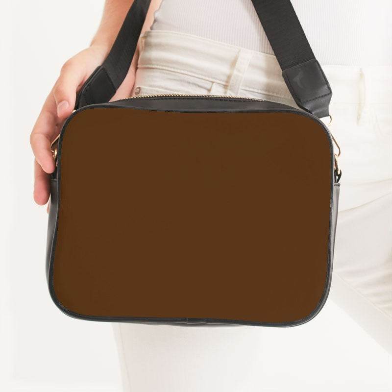 Mocha Crossbody Bag (O-MU-DE) - Woman Front CloseUp
