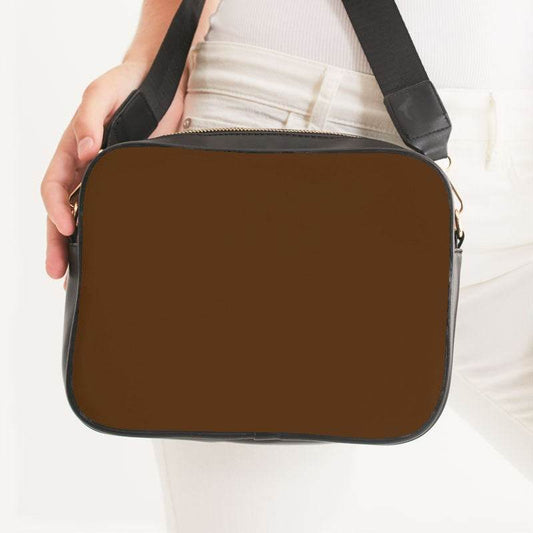 Mocha Crossbody Bag (O-MU-DE) - Woman Front CloseUp