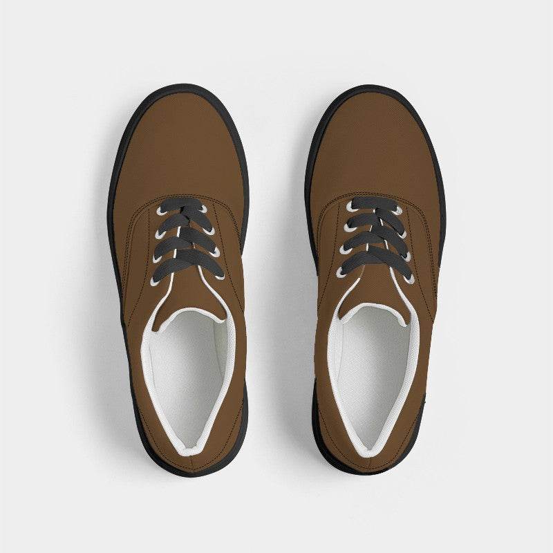 Mocha Men's Canvas Sneakers (O-MU-DE) - Top