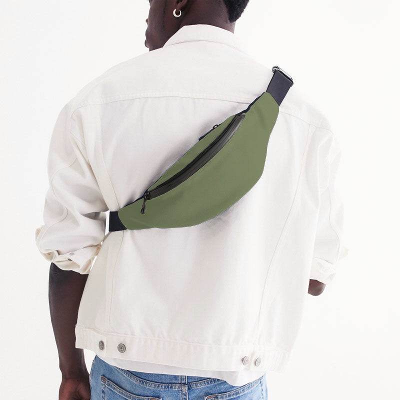 Moss Green Belt Bag (L-FM-ME) - Man Back