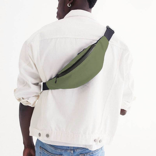 Moss Green Belt Bag (L-FM-ME) - Man Back