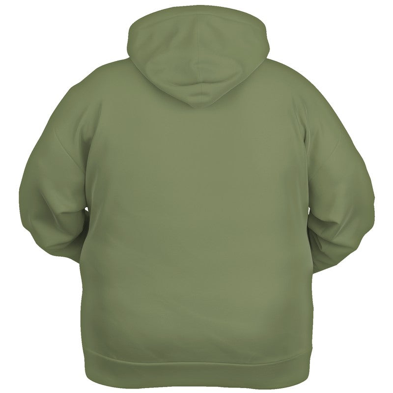Moss Green Hoodie PLUS (L-FM-ME) - Ghost Back PLUS