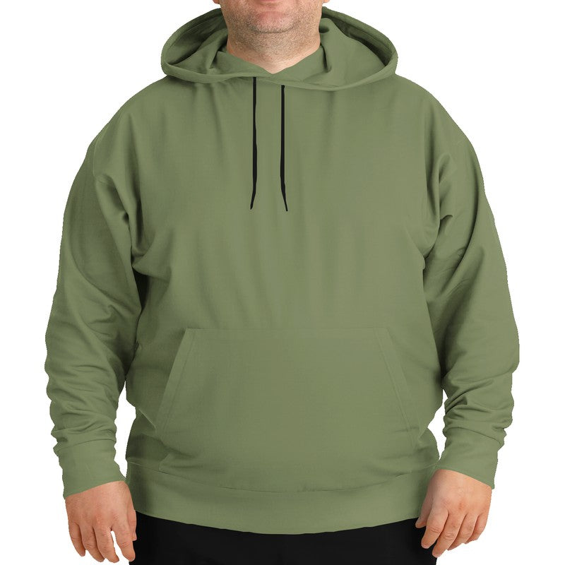 Moss Green Hoodie PLUS (L-FM-ME) - Man Front PLUS