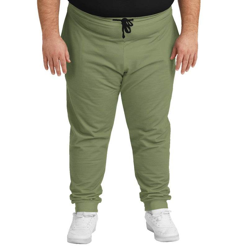 Moss Green Joggers PLUS (L-FM-ME) - Man Front PLUS