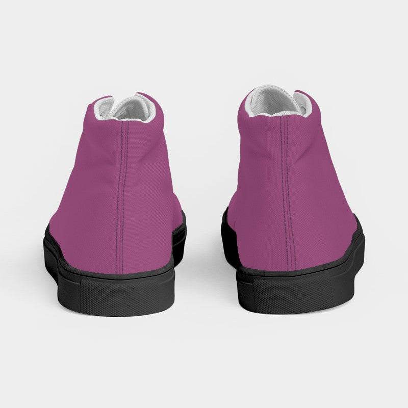 Mulberry Women's High-Top Canvas Sneakers (PIM2-MU-ME) - Back