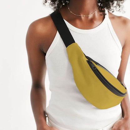 Mustard Belt Bag (Y-CL-ME) - Woman Front CloseUp