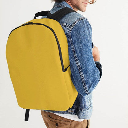 Mustard Waterproof Backpack (Y-CL-ME) - Man CloseUp