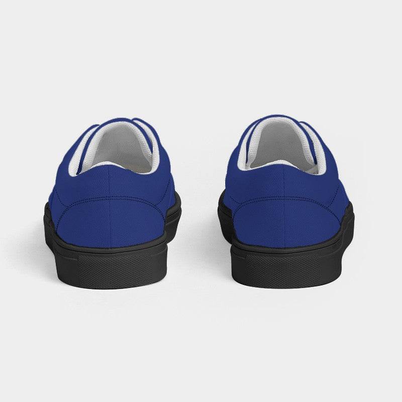 Navy Men's Canvas Sneakers (I-CL-DE) - Back