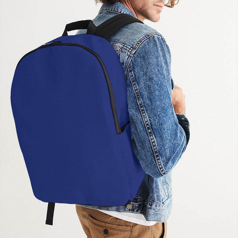 Navy Waterproof Backpack (I-CL-DE) - Man CloseUp