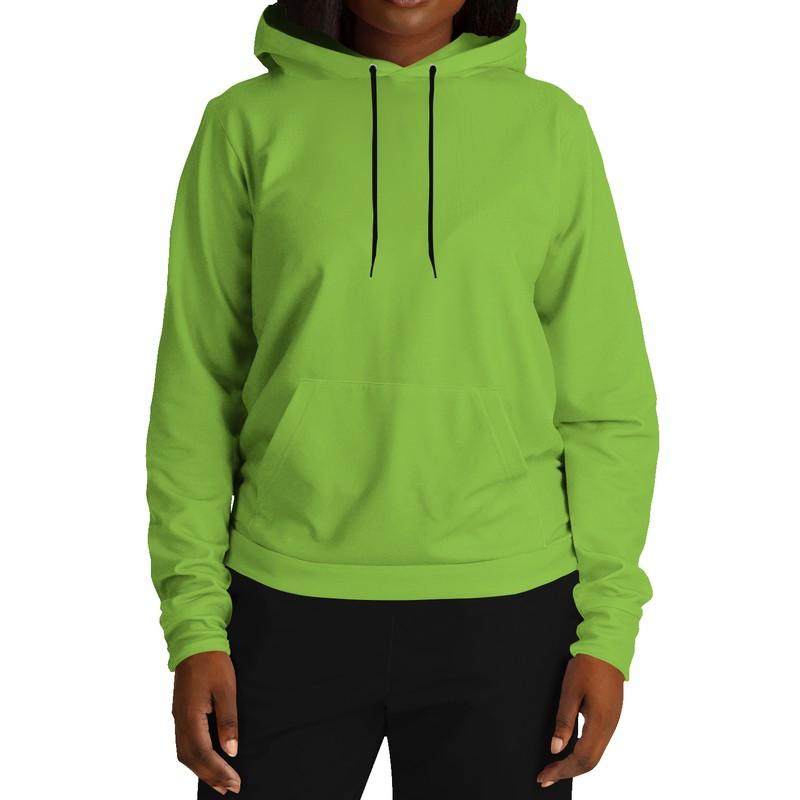 Neon Green Hoodie (C50M0Y100K0) - Woman Front